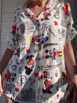 Blusa Vintage Mickey Minnie Mouse