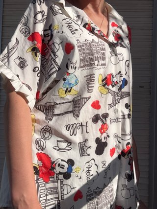 Blusa Vintage Mickey Minnie Mouse