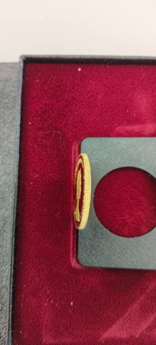 Moneda Oro 100 Dólares Canadá 1977 Jubileo PROOF.
