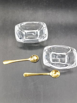 Salero y pimentero cristal Daum