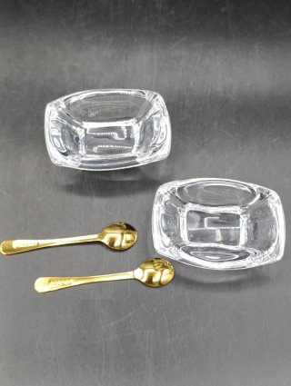 Salero y pimentero cristal Daum
