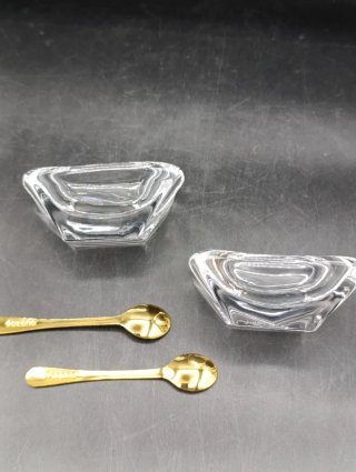 Salero y pimentero cristal Daum