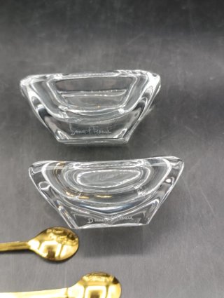 Salero y pimentero cristal Daum