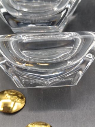 Salero y pimentero cristal Daum