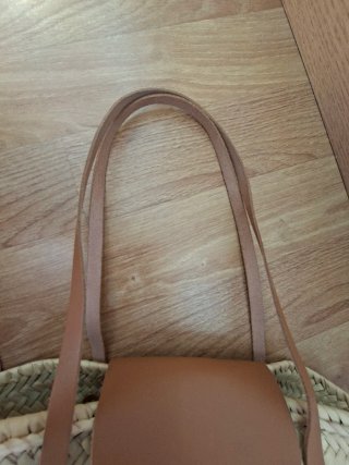 Capazo bolso Scalpers rafia y piel