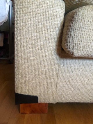 Sofá Cama Beige Tela