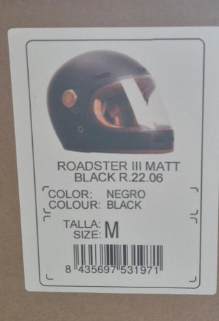 Casco Moto ByCity Roadster III  Integral Negro Mat