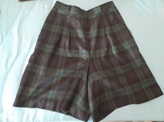 Pantaloni Corti Scozzesi Lana Vergine Taglia 44