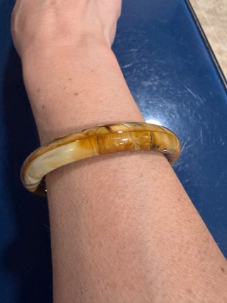 Pulsera de piedra natural beige y marrón