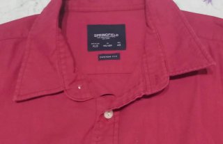 Camisas de rayas,  roja, rosa y blanca