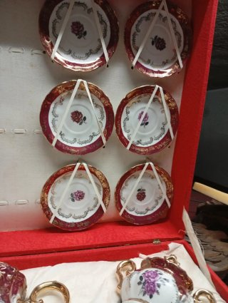 Juego de té porcelana francesa antiguo
