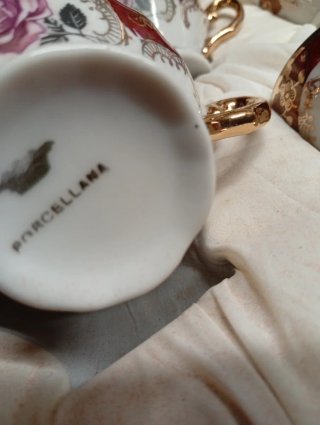 Juego de té porcelana francesa antiguo