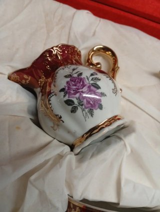 Juego de té porcelana francesa antiguo