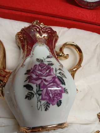Juego de té porcelana francesa antiguo