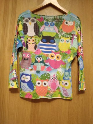 Jersey mujer estampado búhos
