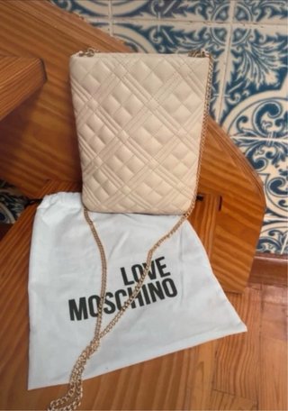 Bolsa Love Moschino Nova Bege