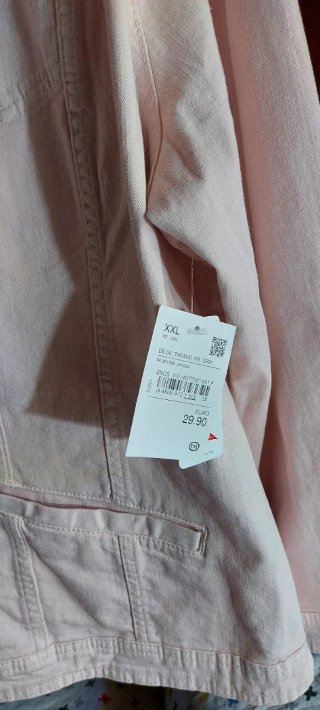 Nueva!! Chaqueta Vaquera rosa