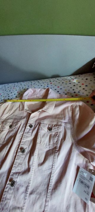 Nueva!! Chaqueta Vaquera rosa