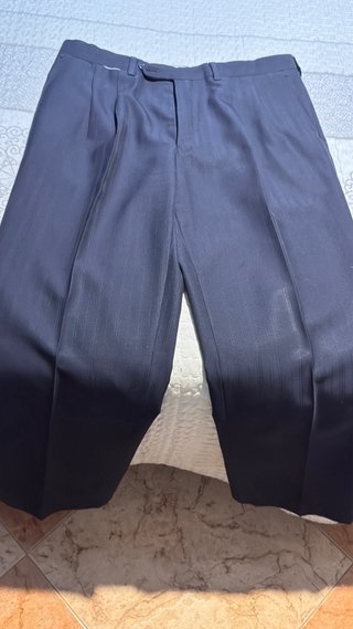 Traje de caballero Vitans azul marino con rayita