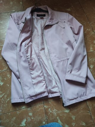 Parka cortavientos S.R.Q. mujer rosa