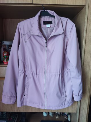 Parka cortavientos S.R.Q. mujer rosa