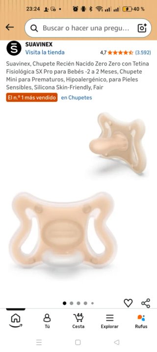 Chupete Suavinex Zero Zero -2 a 2 meses