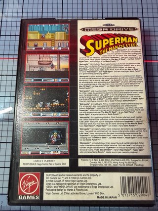 Superman The Man of Steel Sega Mega Drive