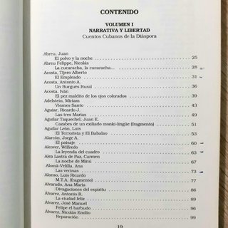 Libro Narrativa y Libertad. Cuentos cubanos