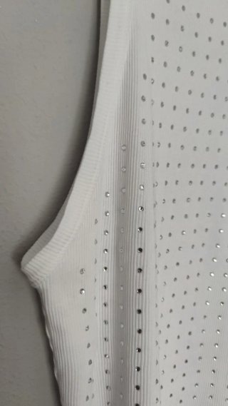 Top Tezenis Blanco con Brillantes Talla M