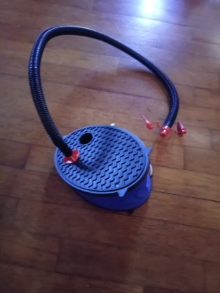 Pouf gonfiabile 5 eurocon gonfiatore 12euro
