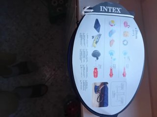 Pouf gonfiabile 5 eurocon gonfiatore 12euro