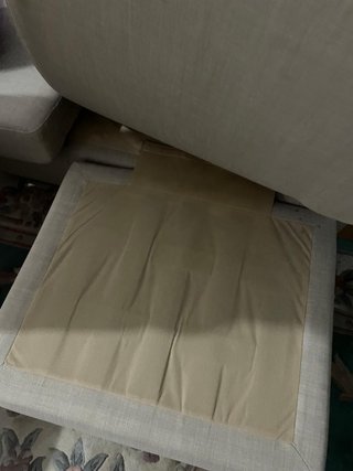 Sofá modular beige de tela
