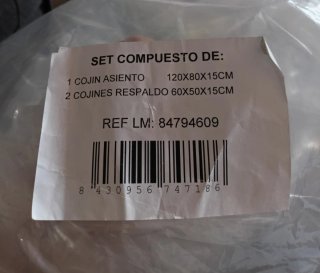 Cojines para sofá palet/chill out