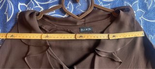Camicia in seta marrone