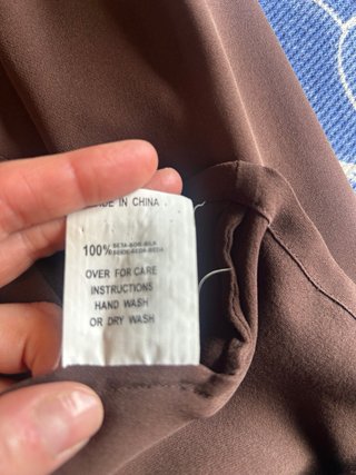 Camicia in seta marrone
