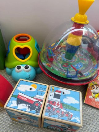 Lote Juguetes Niños: Pato, Arcoíris, Tren