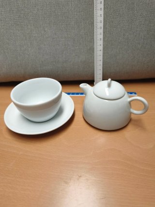Bule de porcelana branco