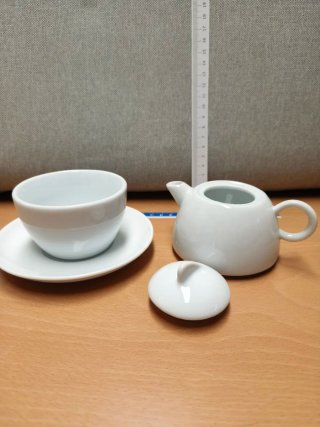 Bule de porcelana branco