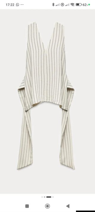 Top Zara Rayas Blanco y Negro