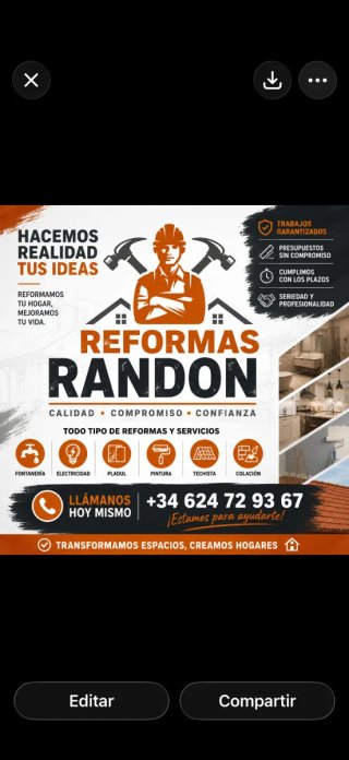 Reformas generales de pisos apartamentos, estudios