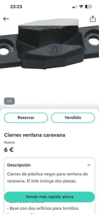 Cierres de plástico para ventana de caravana