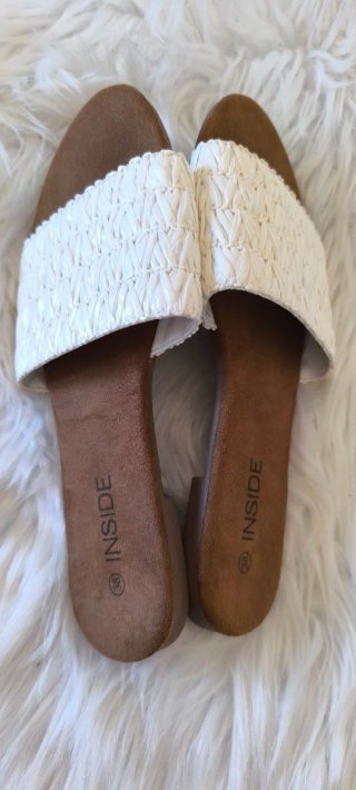 Sandalias Inside blancas talla 38