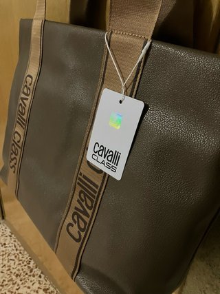Bolso Tote Cavalli Class Marrón