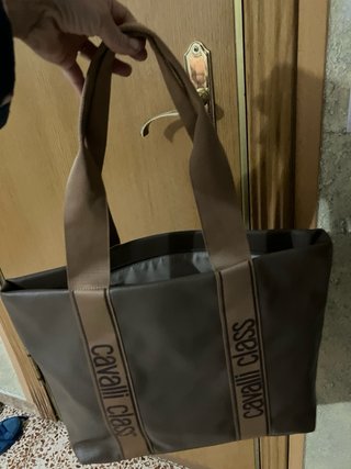 Bolso Tote Cavalli Class Marrón
