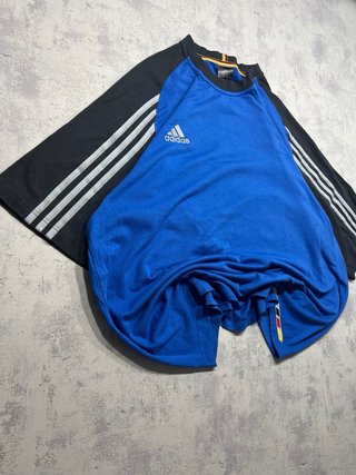 Camiseta Adidas Azul y Negra  deutschland