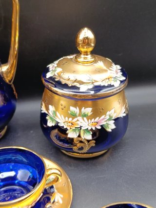 Juego de café cristal Murano