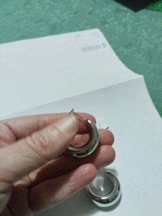 U451 Orecchini cerchio bombato in acciaio inox