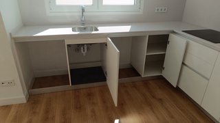 Cocina completa moderna con electrodomésticos