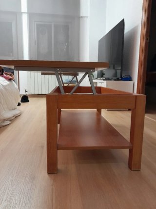 Mesa de centro madera y cristal