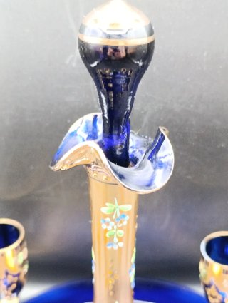 Juego de licor cristal Murano